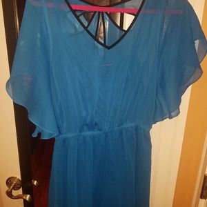 Blue/Black Express Dress